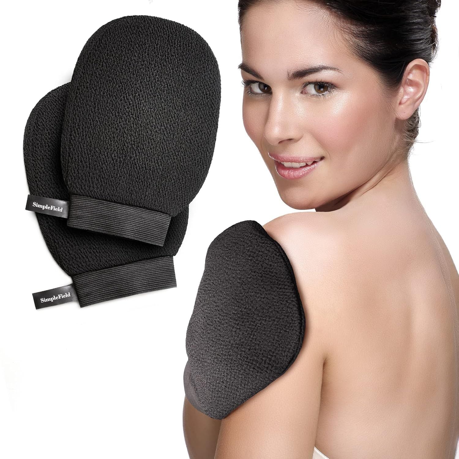 Korean Exfoliating Mitt 2 Pack — Studio Shot | Valley Botanicals