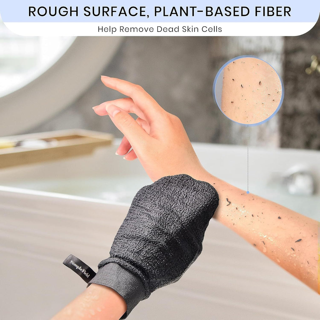 Korean Exfoliating Mitt — 2 Pack 100% Viscose