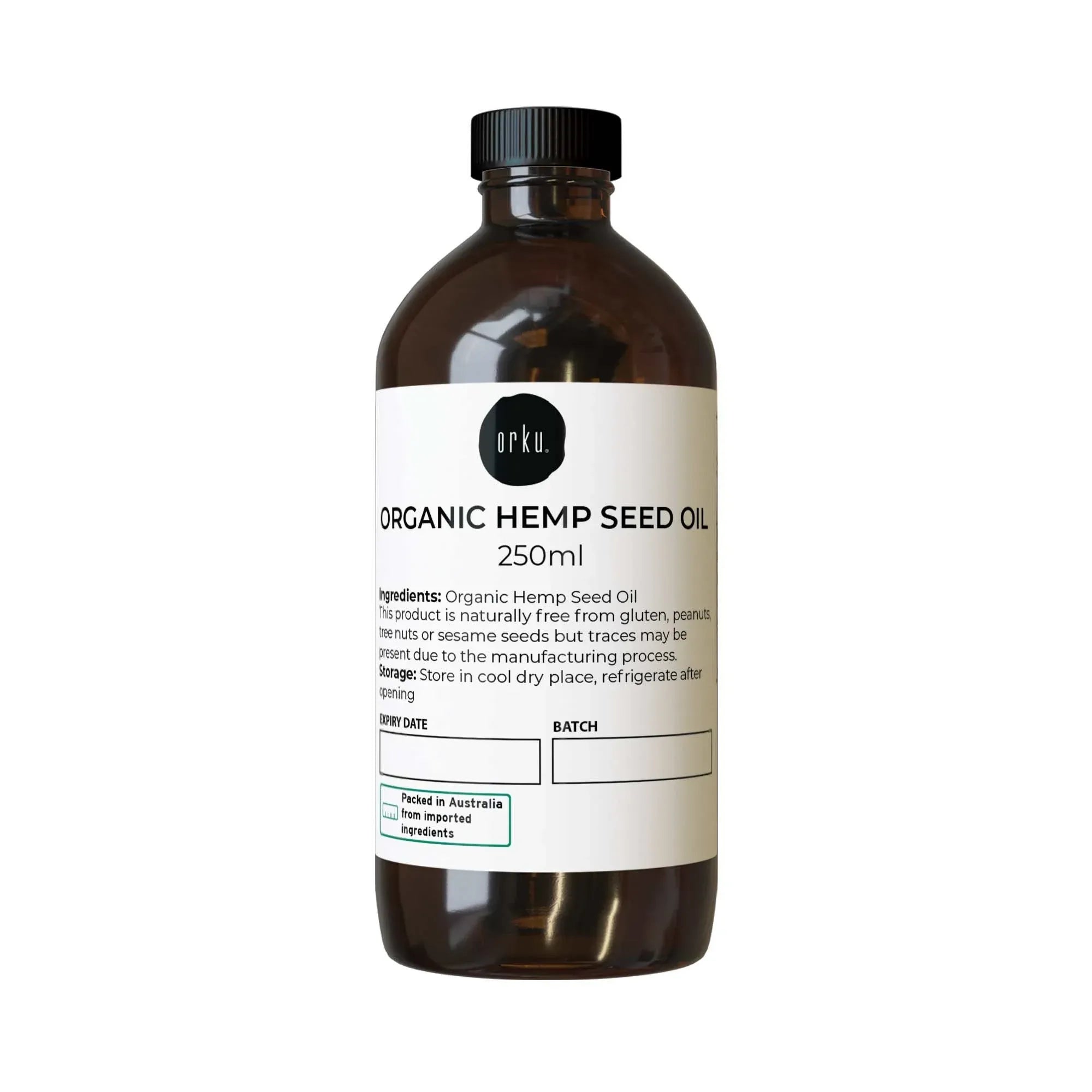 Organic Hemp Seed Oil 250ml — Cold Pressed