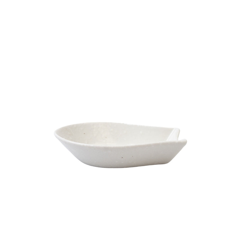 Ceramic Spoon Rest Kanso Small — Side View | Valley Botanicals
