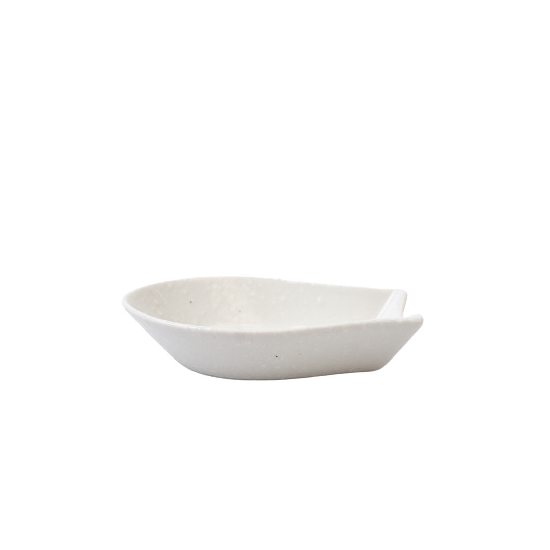 Ceramic Spoon Rest Kanso Small — Side View | Valley Botanicals