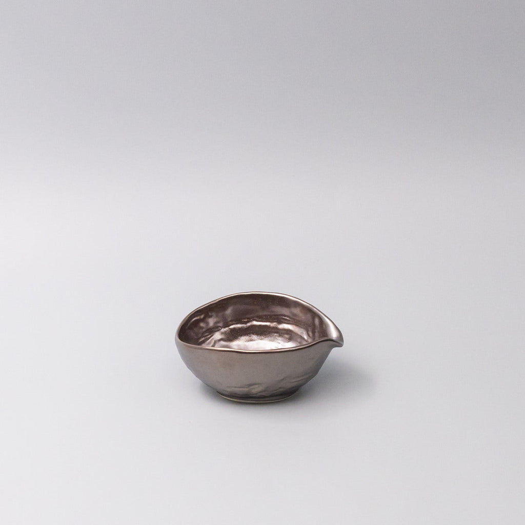 Ceramic Pourer 140ml Metallic Lustre Glaze — Lifestyle Shot | Valley Botanicals
