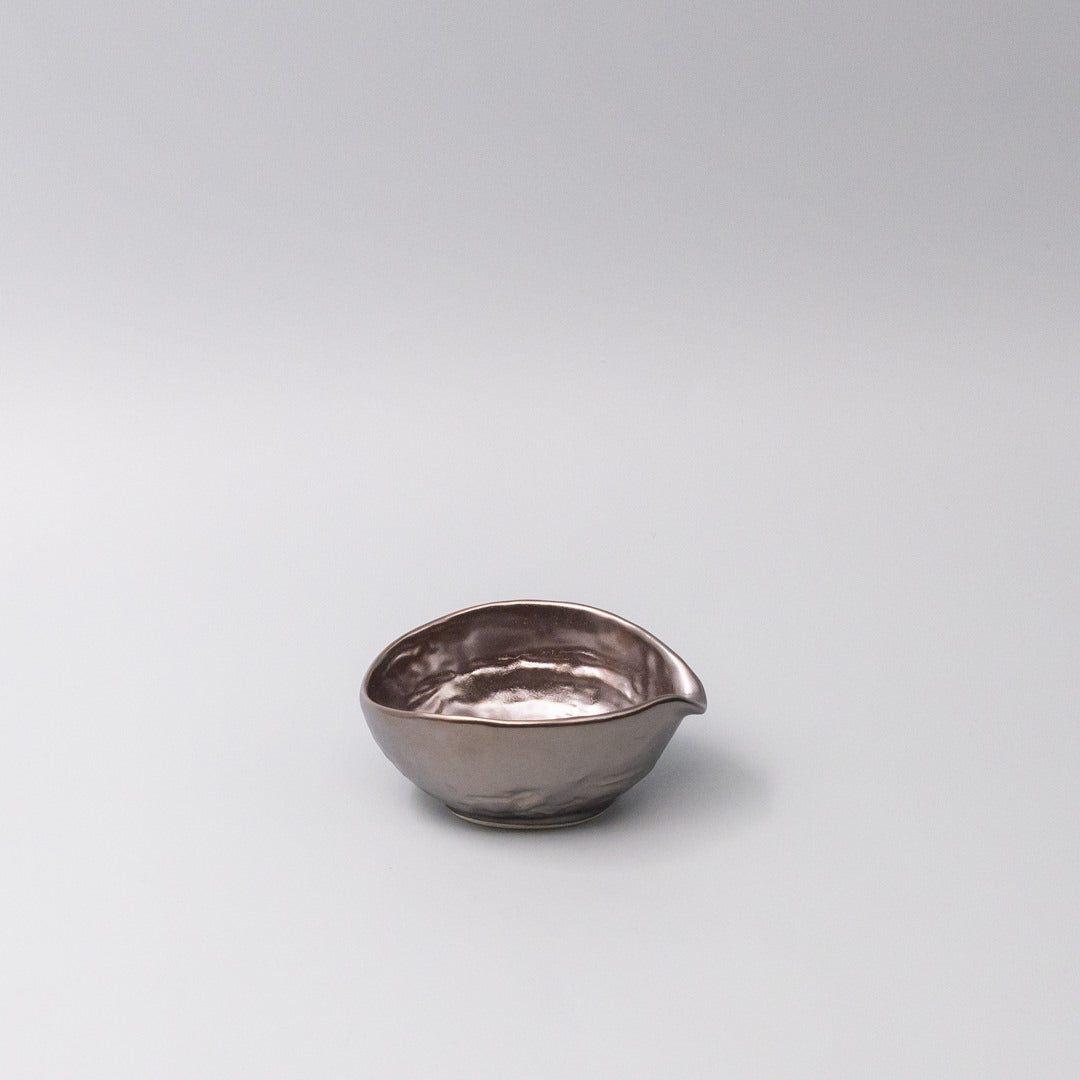Ceramic Pourer 140ml Metallic Lustre Glaze — Lifestyle Shot | Valley Botanicals
