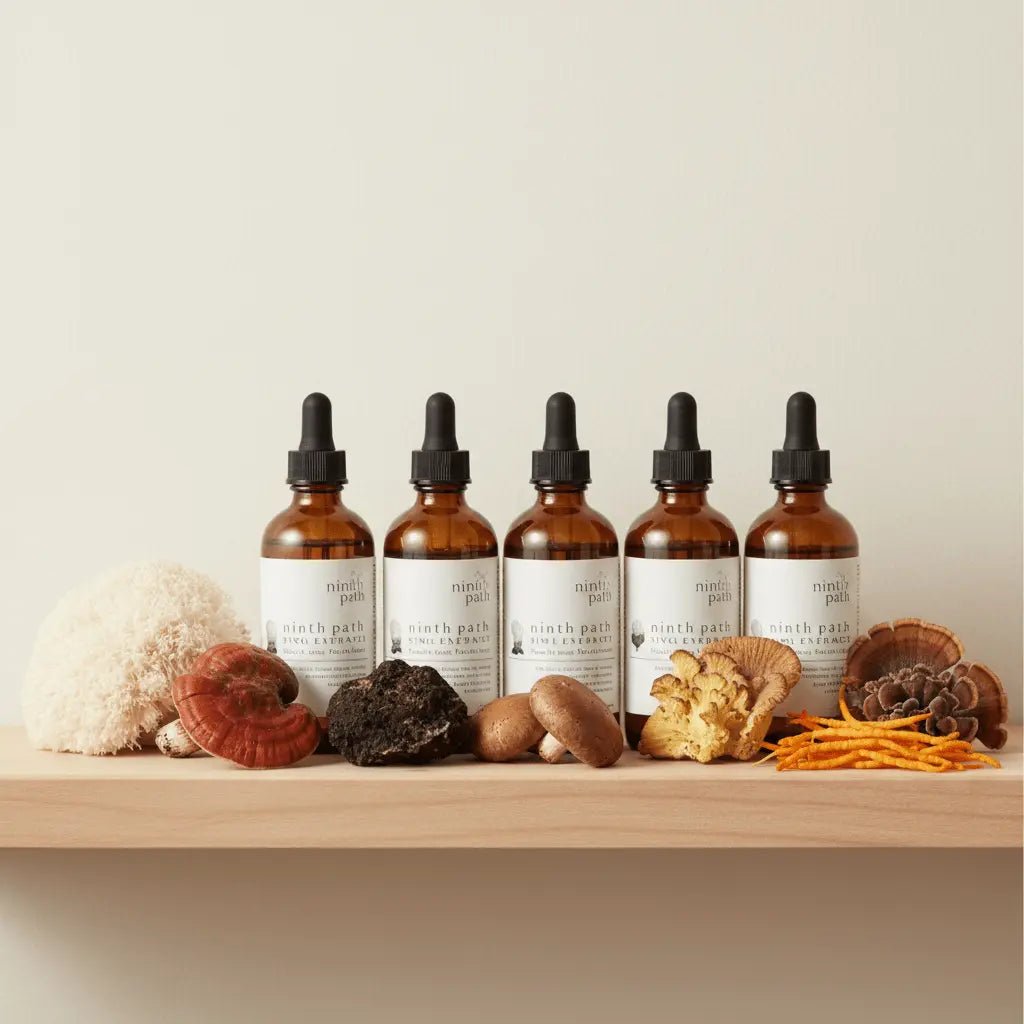 Complete Mushroom Drops Collection — Full Spectrum Wellness Set - Mushroom Supplements - valley-botanicals.com