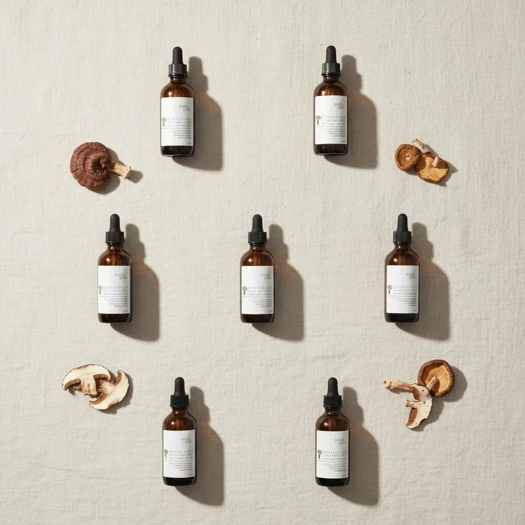 Complete Mushroom Drops Collection — Full Spectrum Wellness Set - Mushroom Supplements - valley-botanicals.com