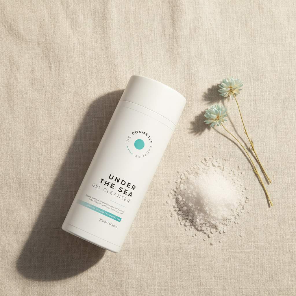 Under the Sea Gel Cleanser 200ml — Flat Lay | Valley Botanicals