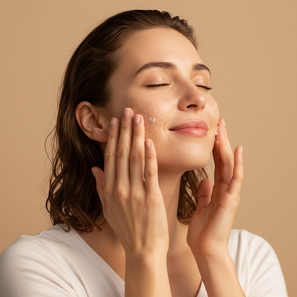 Under the Sea Face Scrub 100ml — Model Shot | Valley Botanicals